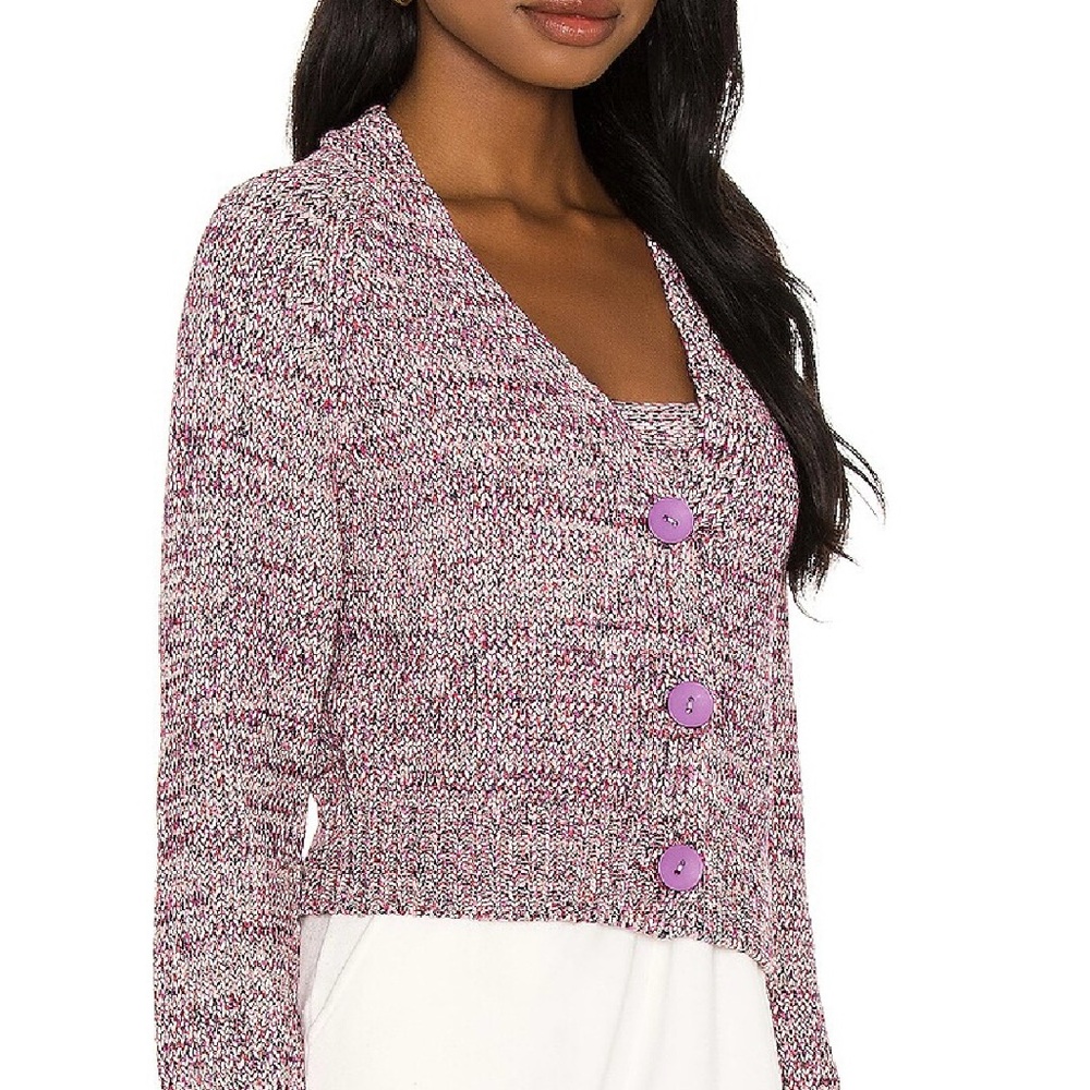 Lovers + Friends Marlene Purple Cardigan knit‎ sweater